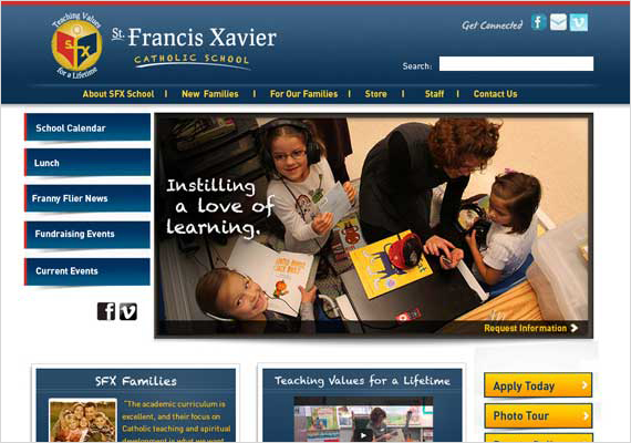 I was happy to be a part of the St. Francis Xavier re-branding efforts. www.stfrancissartellschool.org