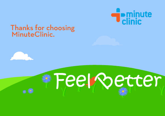 It's always nice to be thanked for something. So, Minute Clinic asked me to create thank you e-cards for its new patients. Here is one that I designed and created in Flash.